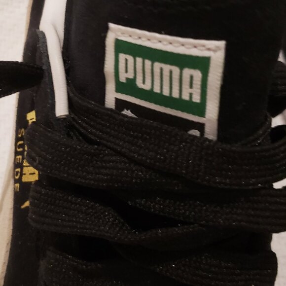 PUMA Suede Classic Men's Sneakers Black & Cream Size 8.5 - Picture 11 of 13